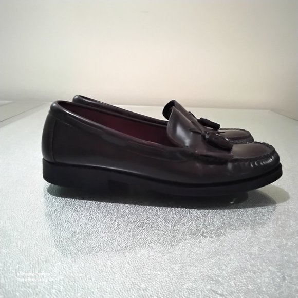 Men Wejuns Bass Brown Tassel Slip-on Leather Loafers Shelf/Rack Pull W.O.B. 10M main image 6
